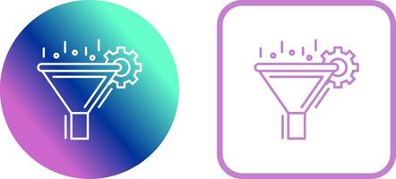 Filtering Icon Design vector