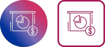 Pie Chart Icon Design vector