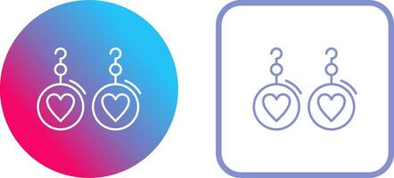 Earrings Icon Design vector