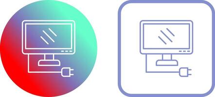 Monitor Icon Design vector
