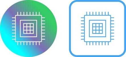 Processor Icon Design vector