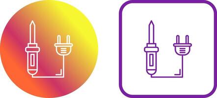 Soldering Iron Icon Design vector