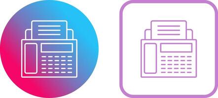 Fax Machine Icon Design vector