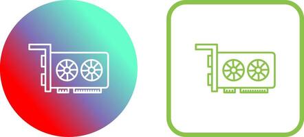 Graphic Card Icon Design vector