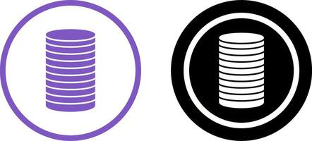 Stack of Coins Icon Design vector