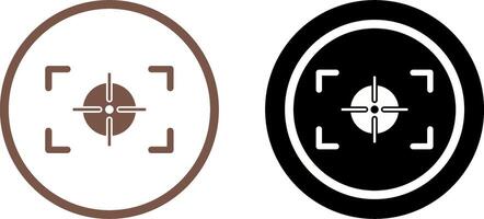 Unique Focus Horizontal Icon Design vector