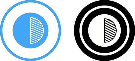 Unique Contrast Icon Design vector