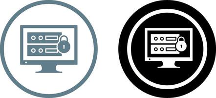 Unique Data Security Icon Design vector