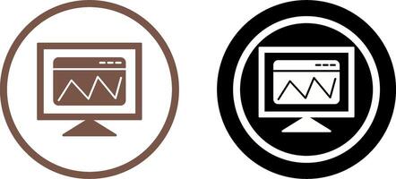 Web Analysis Icon Design vector