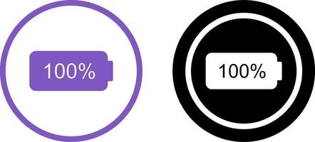 Unique Full Battery Icon Design vector