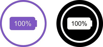 Unique Full Battery Icon Design vector