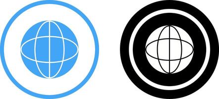Unique Globe Icon Design vector