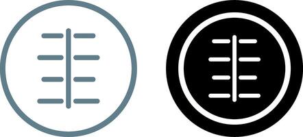 Unique Center Align Icon Design vector