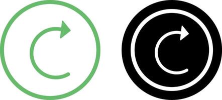Unique Reload Icon Design vector