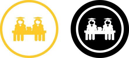 Unique Combined Study Icon Design vector