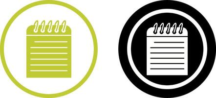 Unique Note Icon Design vector