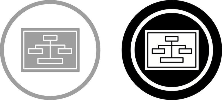 Unique Seo Structure Icon Design vector