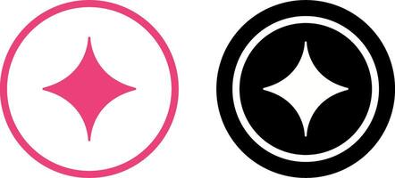 Unique Diamond Icon Design vector