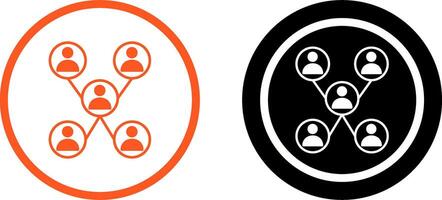 Unique Company Network Icon Design vector