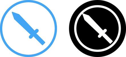 Unique Sword Icon Design vector