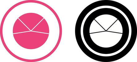 Pie Chart Analysis Icon Design vector