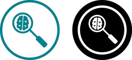 Unique Intelligent Search Icon Design vector