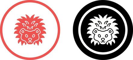 Hedgehog Icon Design vector