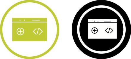 Unique Clean Code Icon Design vector