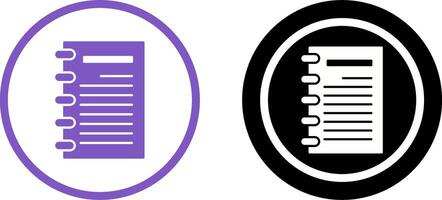 Notepad Icon Design vector