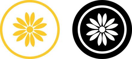 Unique Flower Icon Design vector