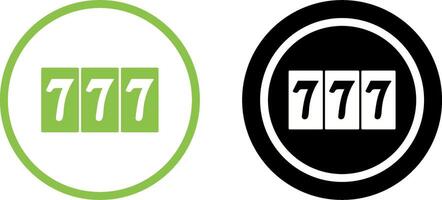 Triple Sevens Icon Design vector