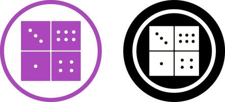 Domino Game Icon Design vector