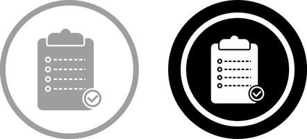 Unique Checklist Icon Design vector