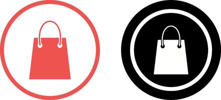 Unique Shopping Bag Icon Design vector