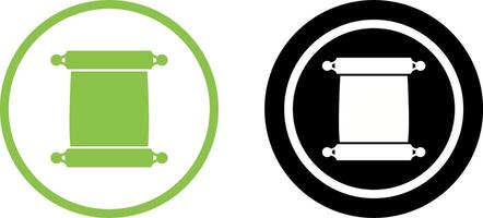 Scroll of Paper Icon Design vector
