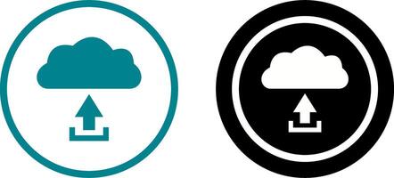 Unique Upload to Cloud Icon Design vector