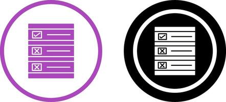 Ballot Paper Icon Design vector