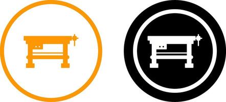 Work Bench Icon Design vector