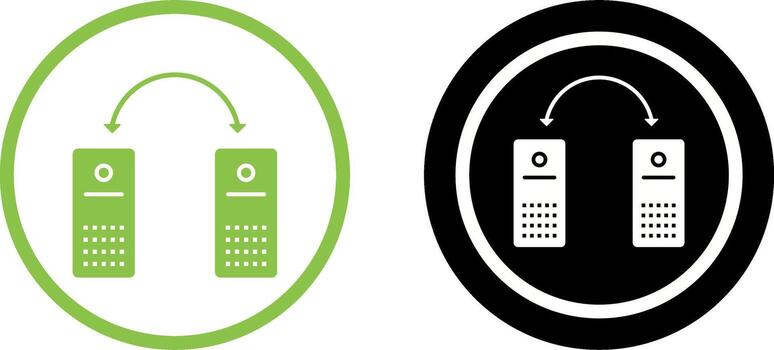 Unique Connected Systems Icon Design vector