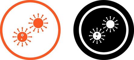 Unique Virus Icon Design vector