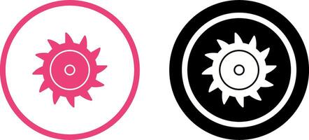 Saw Blade Icon Design vector