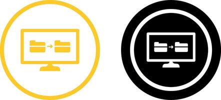 Unique File Sharing Icon Design vector