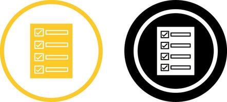 Filling Ballot Paper Icon Design vector