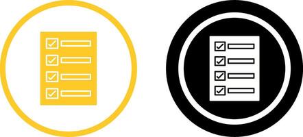 Filling Ballot Paper Icon Design vector