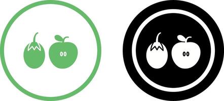 Fruits and VVegetables Icon Design vector