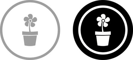 Flower Pot Icon Design vector
