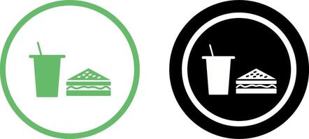 Unique Lunch Icon Design vector