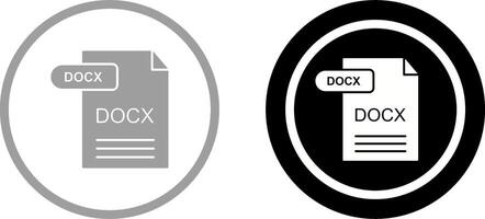 DOCX Icon Design vector