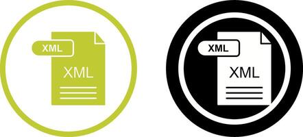 XML Icon Design vector