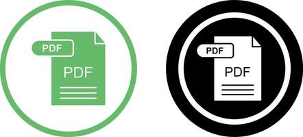 PDF Icon Design vector